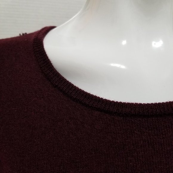 Nanette Nanette Lepore sweater Small merino wool knit peplum bell sleeve - Picture 6 of 11